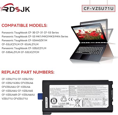 Miniatura 3 de A1713 - Batería para ordenador portátil Apple MacBook A1708 Pro 13 MLL42CHA MLUQ2CHA 020-00946 (11,4 V, 54,5 Wh, 4781 mAh)