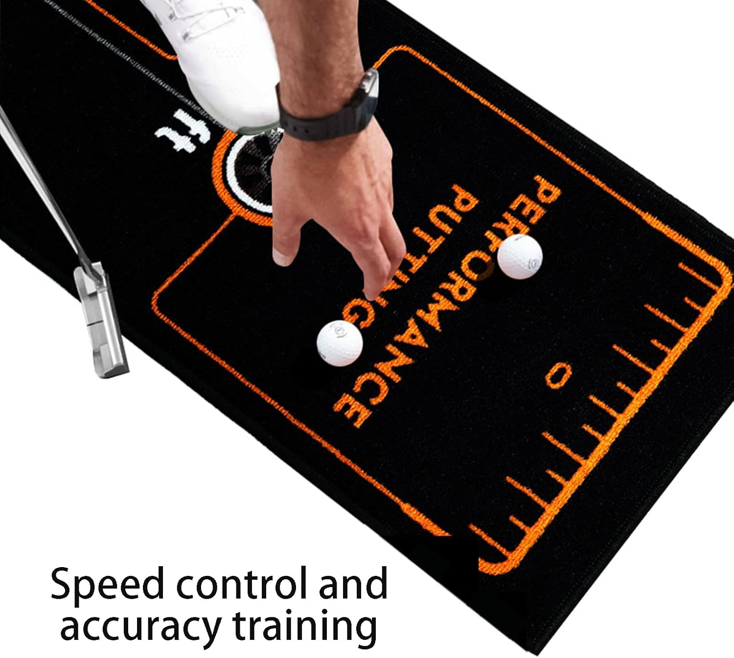 Golf Putting Green Golf Putting Mats Indoor Putting Mat 118.11 * 15.75in Ideal for Home or Office