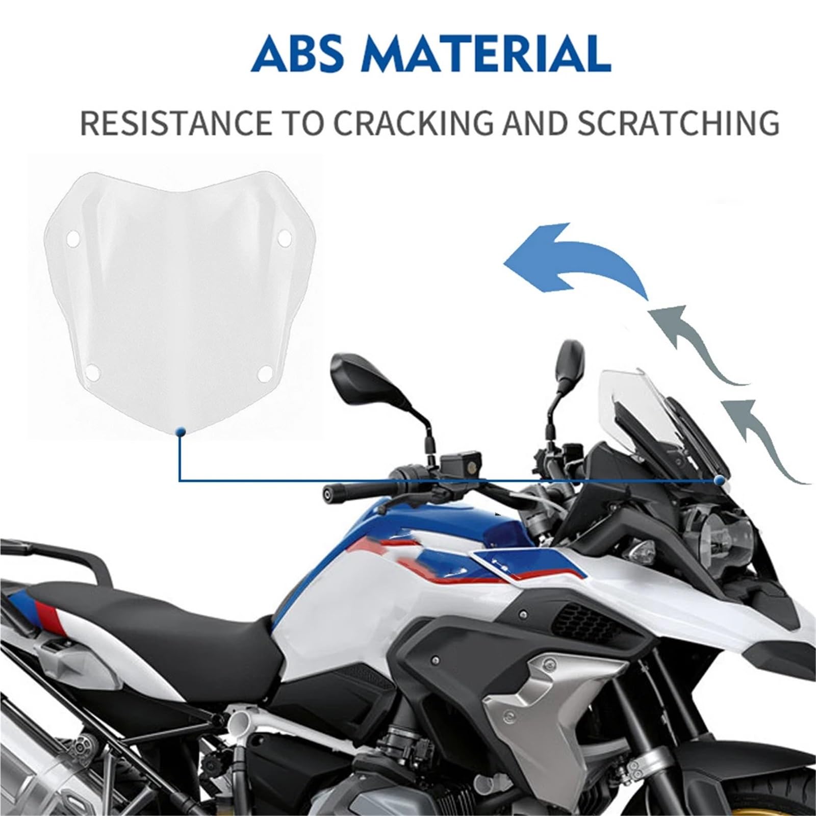Amazon | BMW R1250GS R1200GS LC 2013-2024 ウィンドディフレクター 