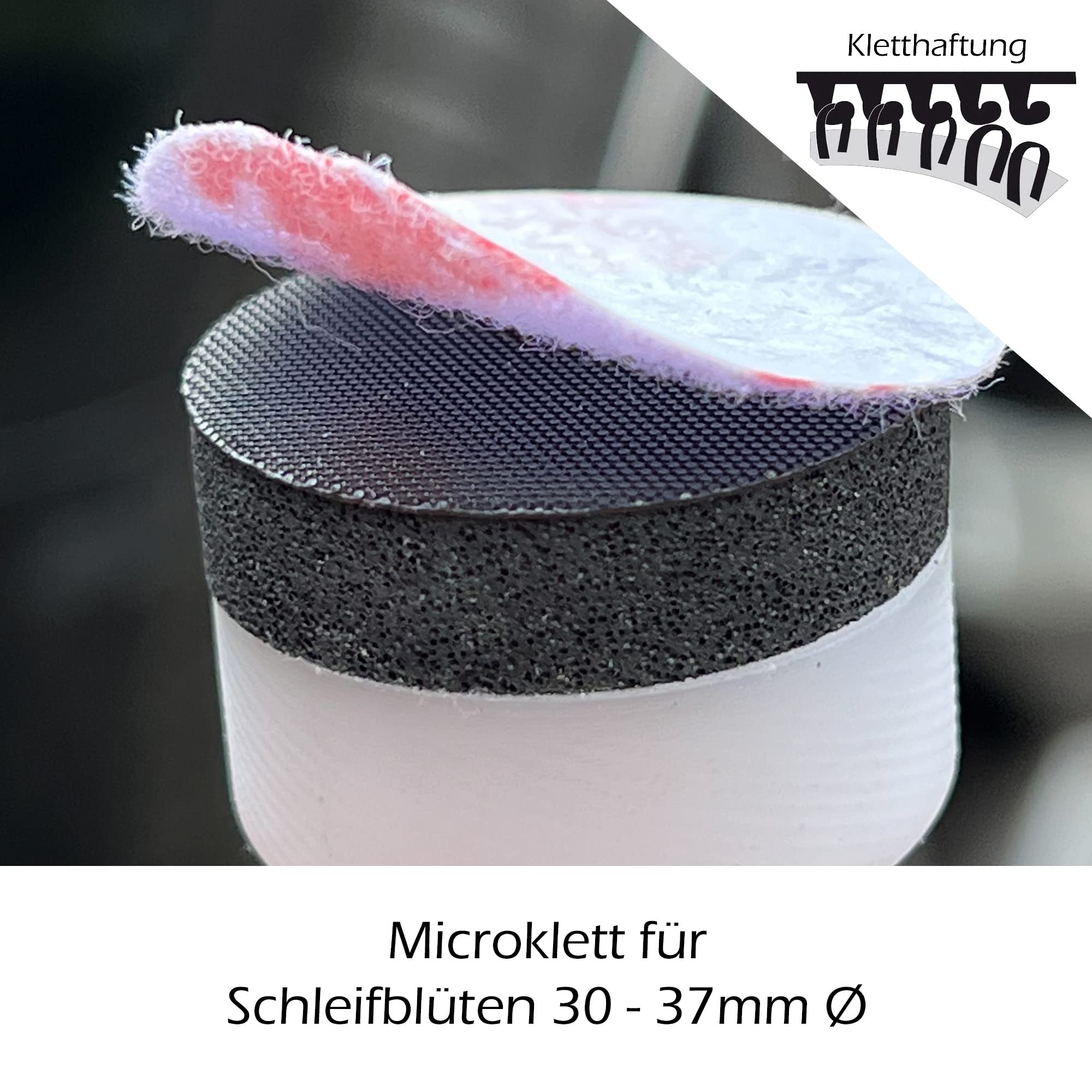 Schuurblok 30 mm - Handschuurblok voor klittenband schuurbloesem 30