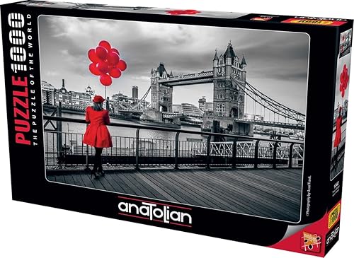 Anatolian Rompecabezas de 1000 piezas, rompecabezas de puente de la torre, multicolor