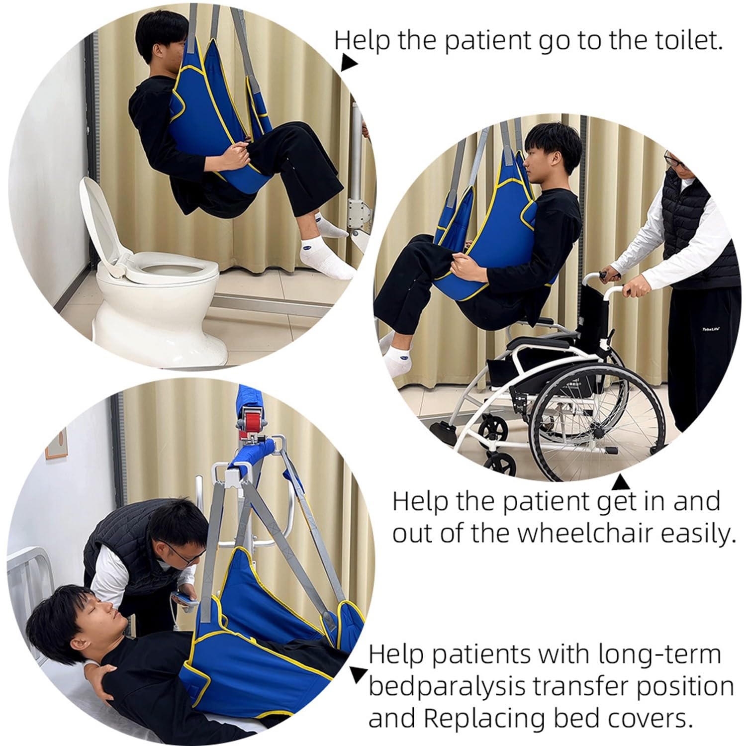 Imbracatura Per Sollevatore Disabili Sling La Toilette Sollevatore Paziente Attrezzatura, ​Medica Per Ascensore Handicapp,Sollevare Sling Sollevatori Di Pazienti Ausili,Cinghia Trasferimento M