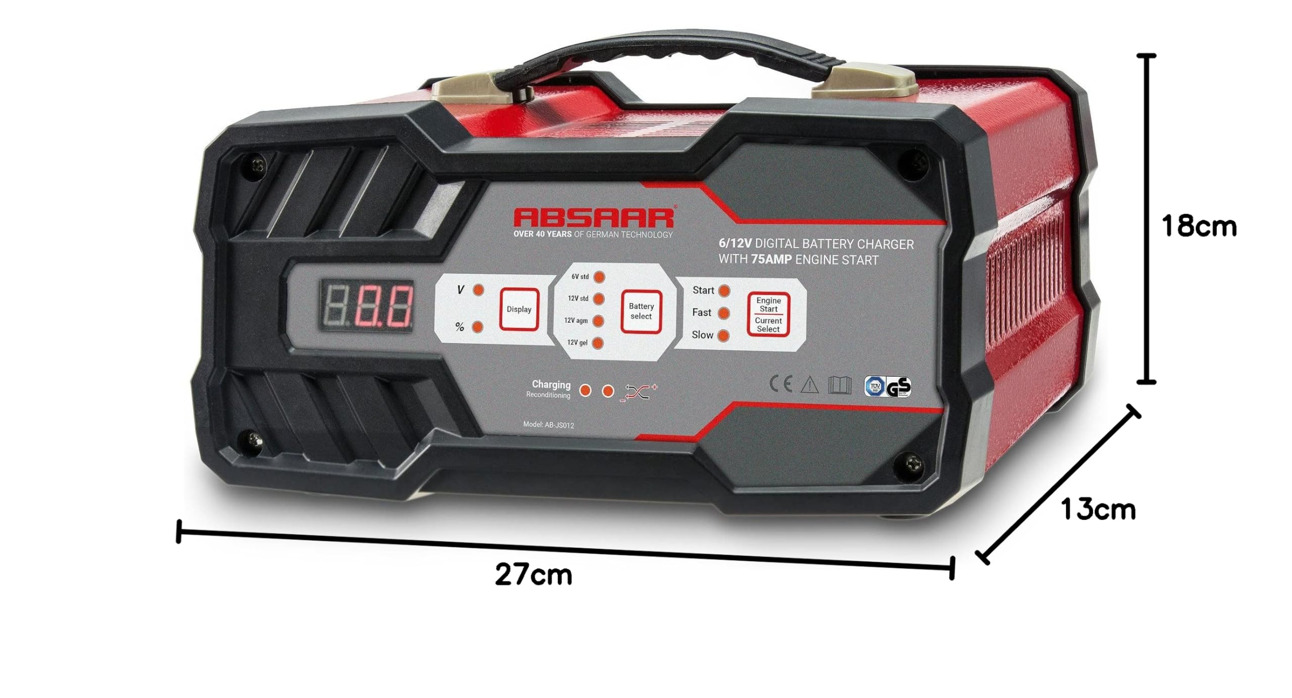 Absaar AB-JS012 Auto Starthilfe Ladegerät Booster