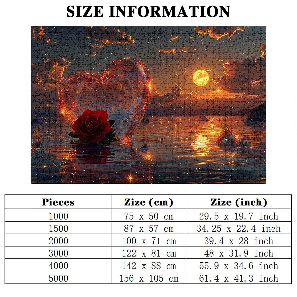 Puzzle 3000 elementów krajobrazu, Starry Night Puzzle 3000 elementów dla dorosłych, drewniane puzzle dla dorosłych, wymagająca łamigłówka, gra logiczna dla całej rodziny, drewniane puzzle, dekoracja