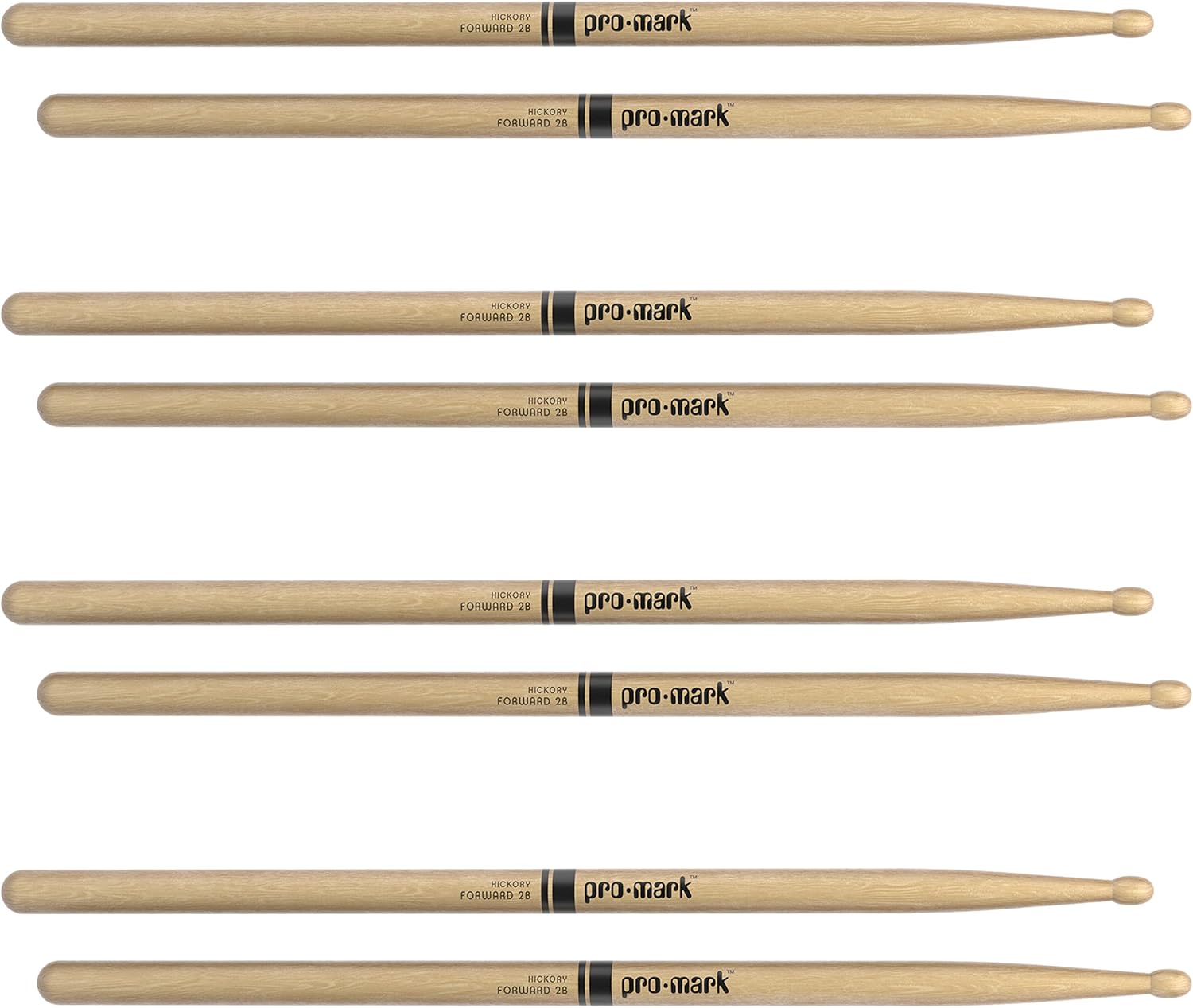 ProMark Drum Sticks - Classic Forward Hickory 5A Drumsticks - Drum Sticks Set - Drum Accessories - Wood Drumsticks for Adults & Youth - Oval Wood Tip - Buy 3 Pairs Get 1 Free : Everything Else