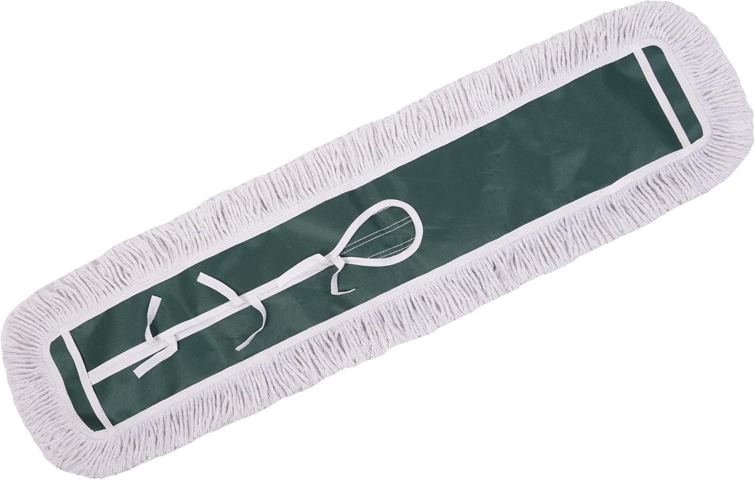 36"" Industrial-Grade Cotton Dust Mop Head Refills, Perfect Replacement for Busy Home, Gym, Commercial Spaces, Heavy-Duty Mop for Janitorial & Housekeeping Needs - 2 Pack (White)