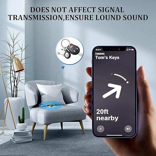 Miniatura 7 de Paquete de 4 fundas impermeables IPX8 compatibles con AirTag para llavero, ligera, antiarañazos, fácil instalación, suave cuerpo completo a prueba