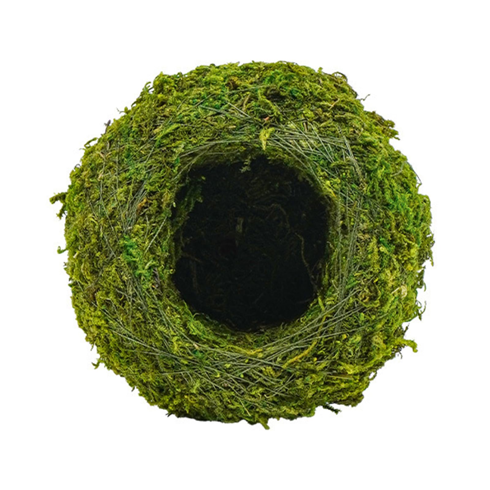 Ljmyy Reptiles Mossy Hideouts Cave Natural Grass Woven Shelter for Lizards Amphibians Habitats Decoration