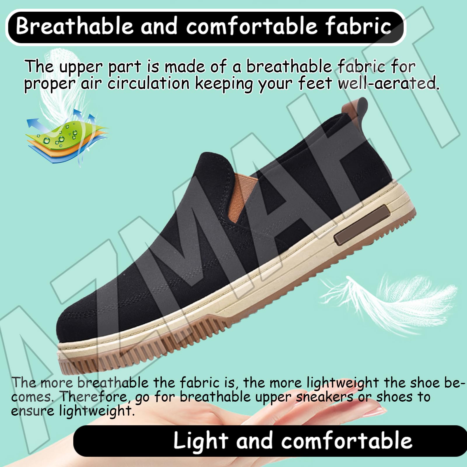 Scarpe Uomo Ortopediche Pantafole Piedi Gonfi sanitarie comode da Passeggio Ortopediche Casual Sneakers Scarpe per Diabetici Uomo Estive,Nero,42 EU