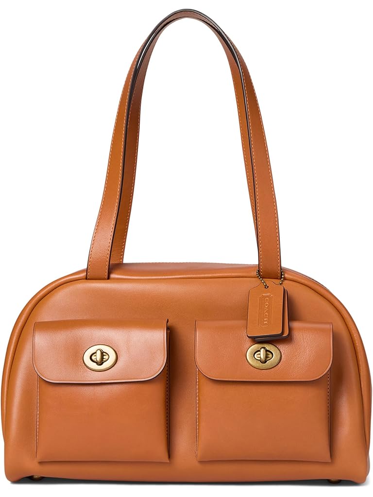 Brown COACH Twin Turnlock Bag