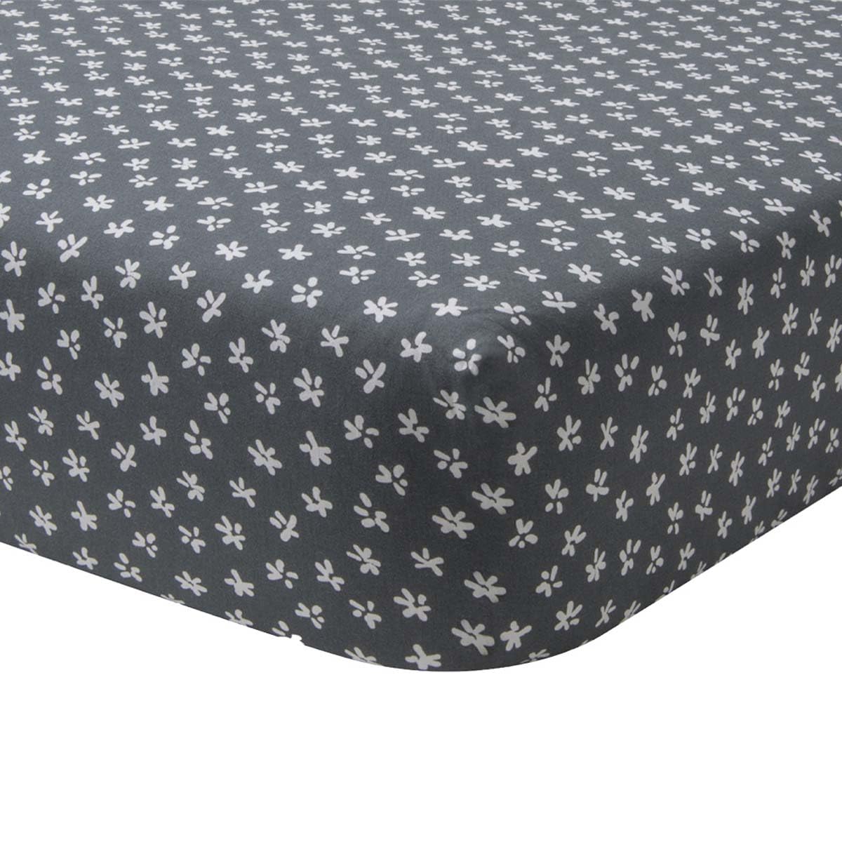 Printed Fitted Sheet in Lyocell, Hortense, 160 x 200 cm, Origin