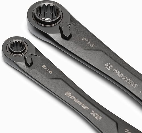 Miniatura 2 de Juego de llaves con caja doble Crescent X6 4-in-1 cinta métrica negra 2 unidades