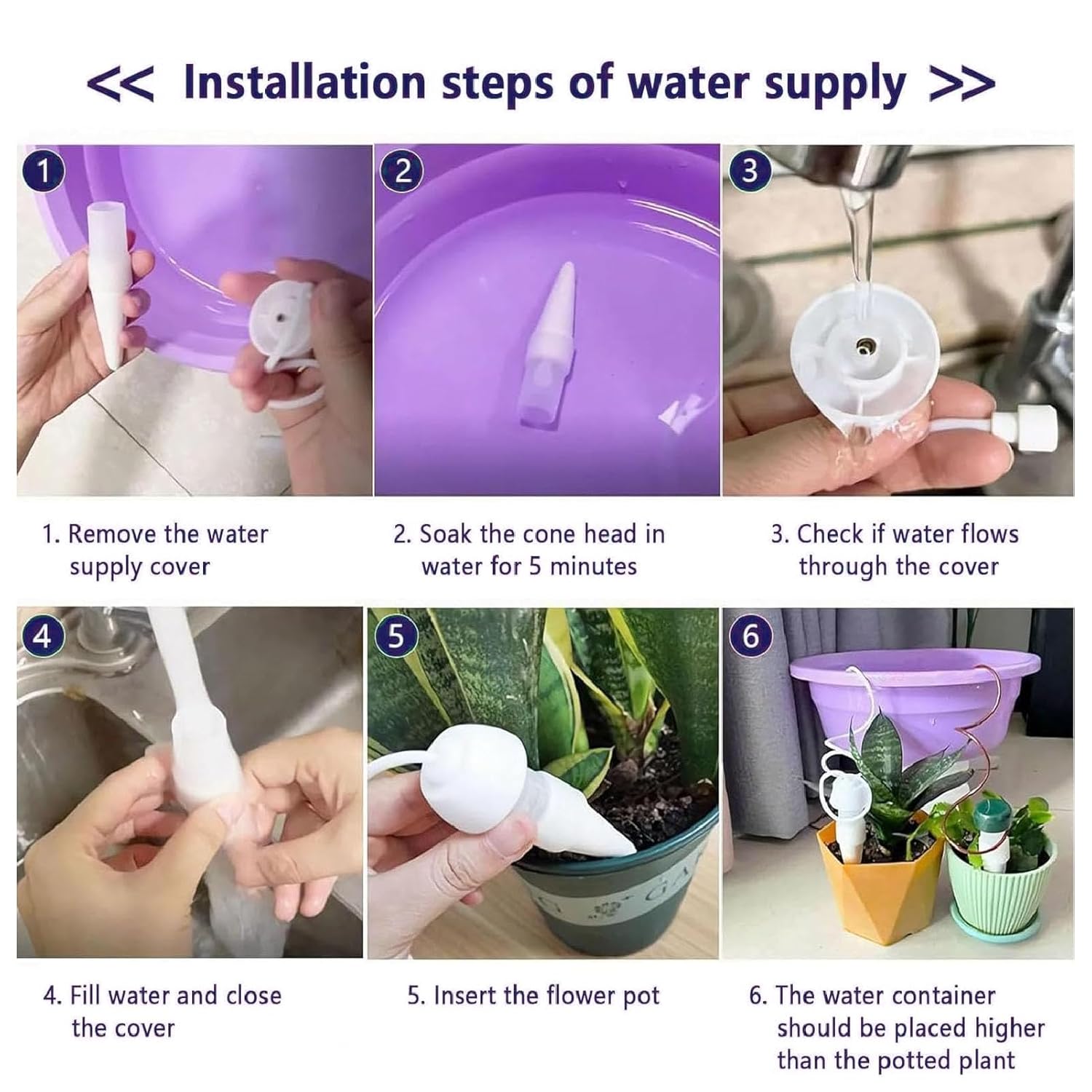 10Pcs Self Watering Insert Spike Device for Plants, Automatic Drip Irrigator with Slow Release Control Valve, Ideal for Indoor and Outdoor Plant Maintenance