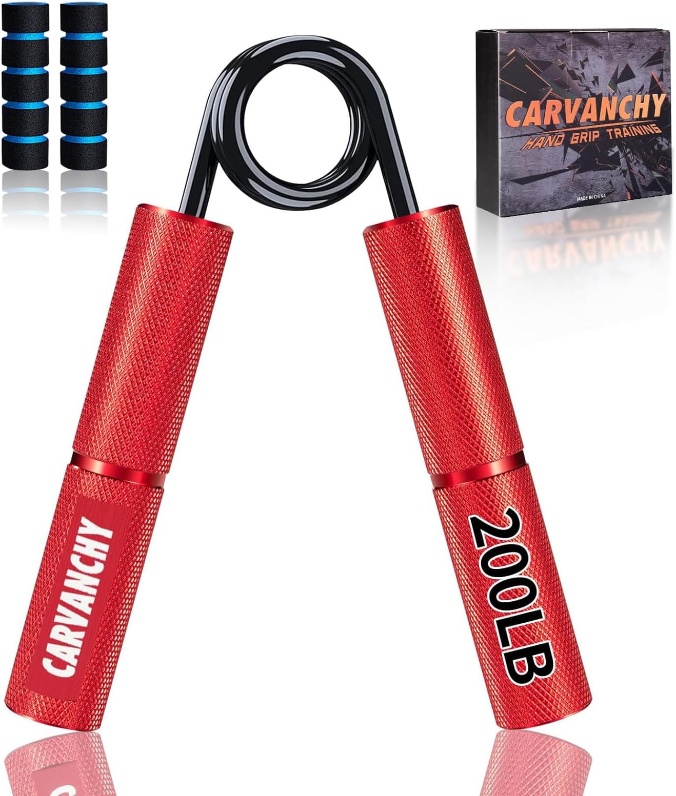 Grip Strength Trainer Set, 50-350LB, Wrist Forearm Strengthener, Metal No Slip, Hand Grip Gripper Strengthener for Strength Training and Exercise, Hand Workout Squeezer Grip Strength