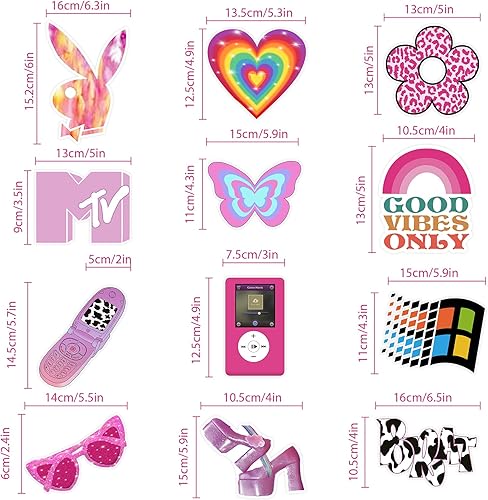 Miniatura 2 de 24 decoraciones de remolino de fiesta rosa Y2k 2000, decoración en espiral colgante, serpentinas de arco iris, corazones, serpentinas de techo,