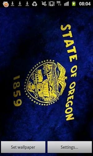 Oregon Flag Live Wallpaper