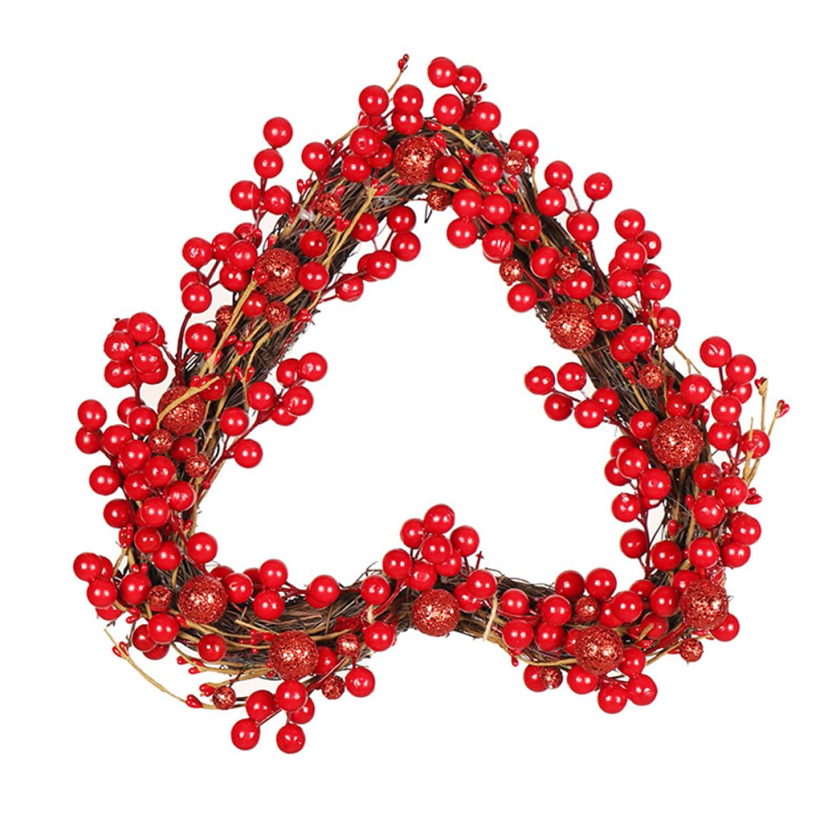 Cabilock künstliche Girlande funkeln Bogen Folie weihnachtsschmuck Dekorationen Stiele Wedding Decoration wohnaccessoires гирлянда Valentinstag dekorative Girlande Herz-Rattan-Kranz Plastik