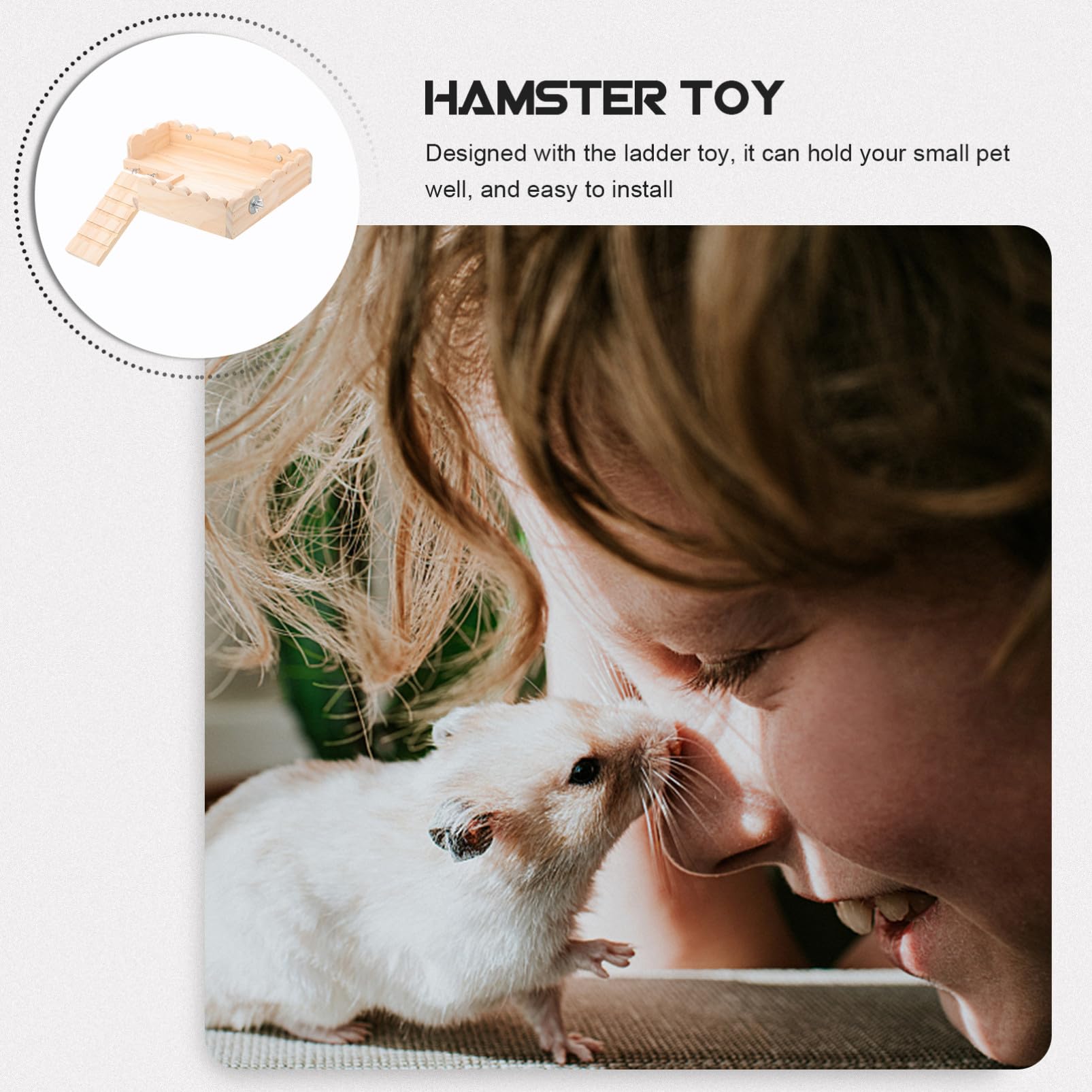 Gatuida Jouet Plateforme pour Hamster Accessoires pour Hamster Cages pour Hamster avec Support Jouet D'Intérieur pour Hamster Jouet pour Hamster Jouet pour Animal De Compagnie