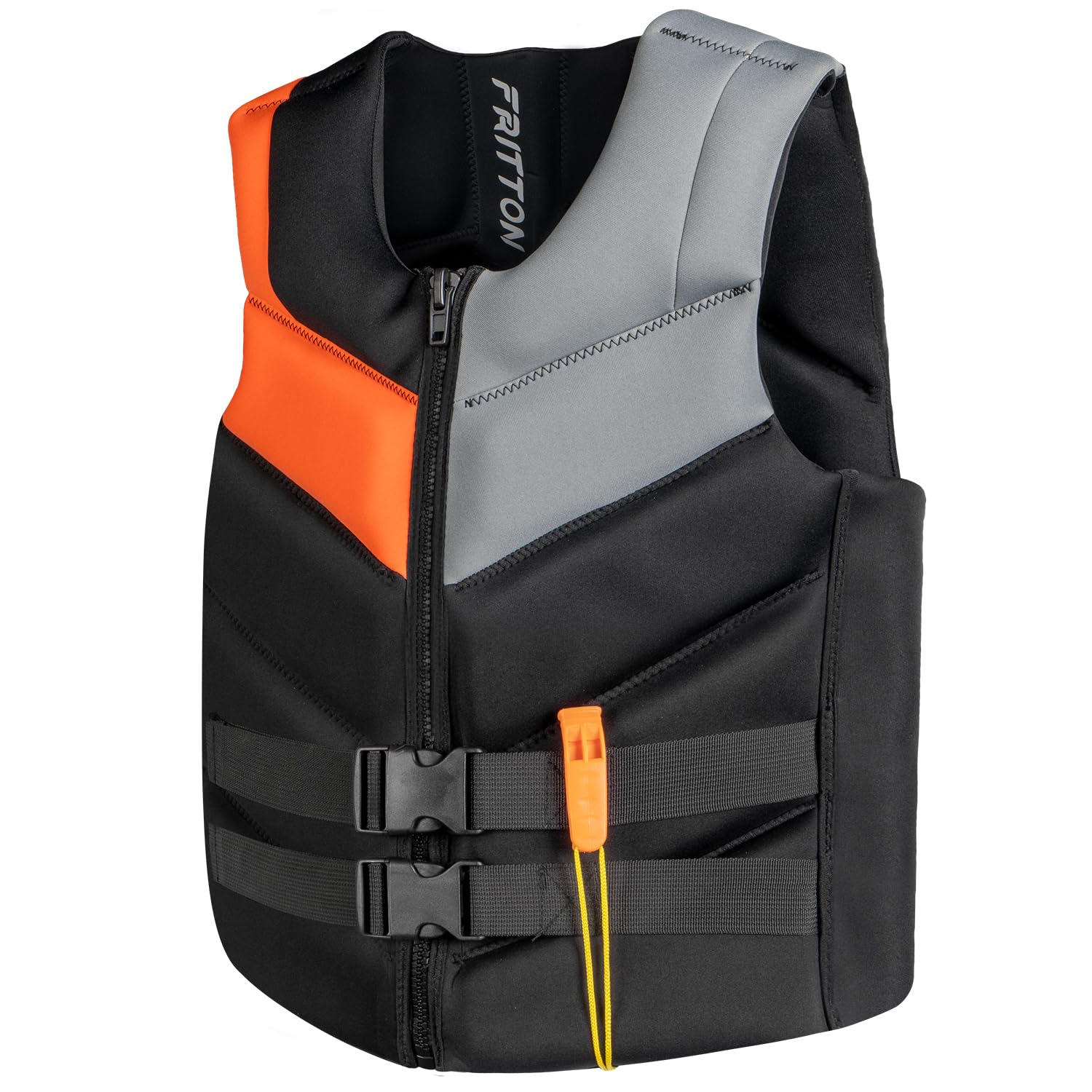 FRITTON Watersport Jacket with Segmented Design & Premium Neoprene Fabric for Adult Motorboating, Sailing, Fishing, Drifting, Surfing.