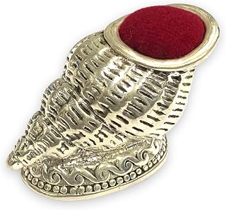 Victorian Style Collectable Shell Pin Cushion 925 Sterling Silver Sewing Needle