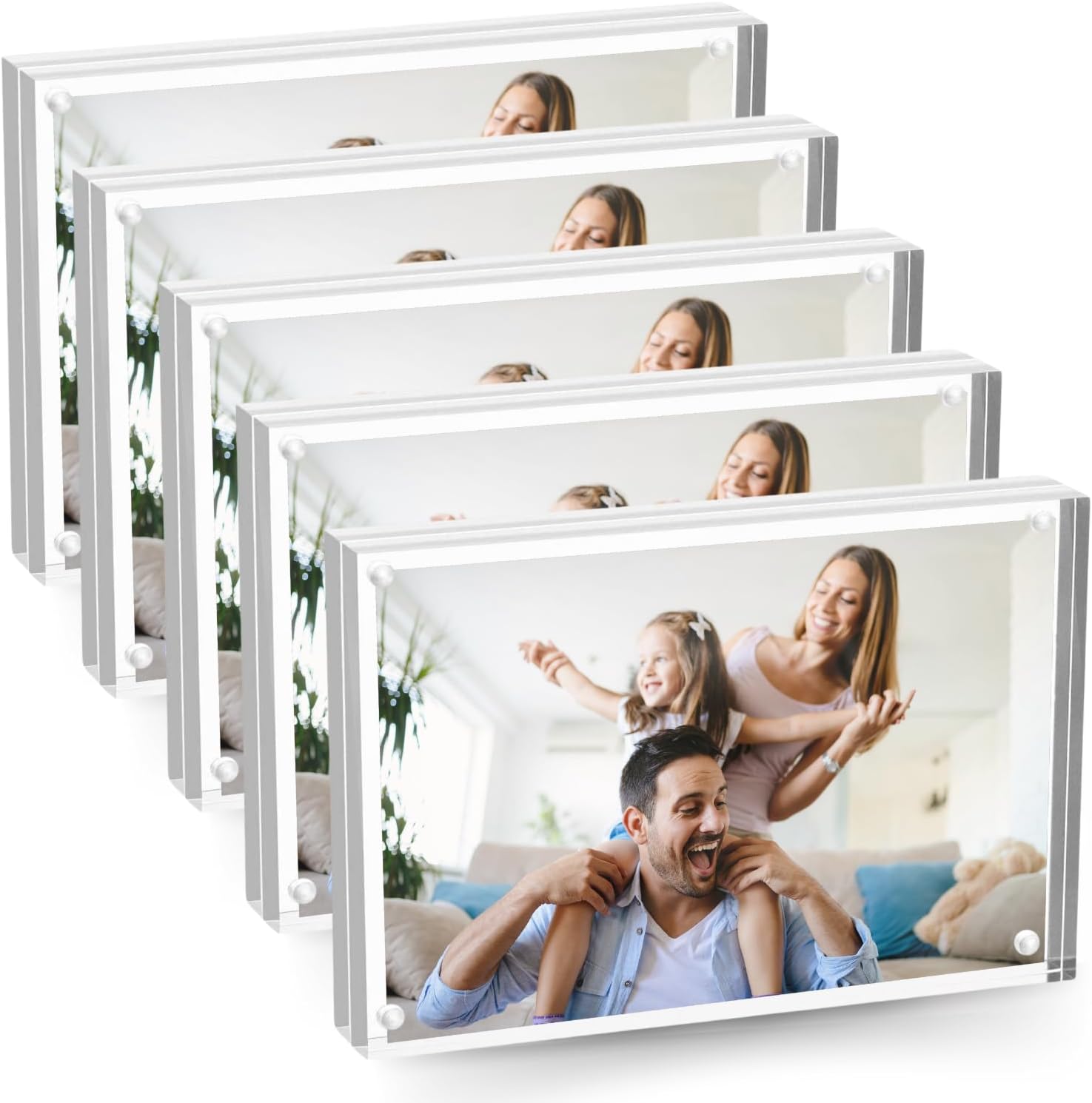 Clear Acrylic Picture Frame Magnetic Modern