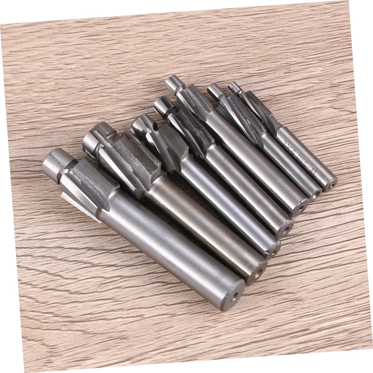 Holibanna 7pc Set CNC Milling Cutters Tungsten Steel Drill Bits 3-12mm for Stainless Steel Aluminum