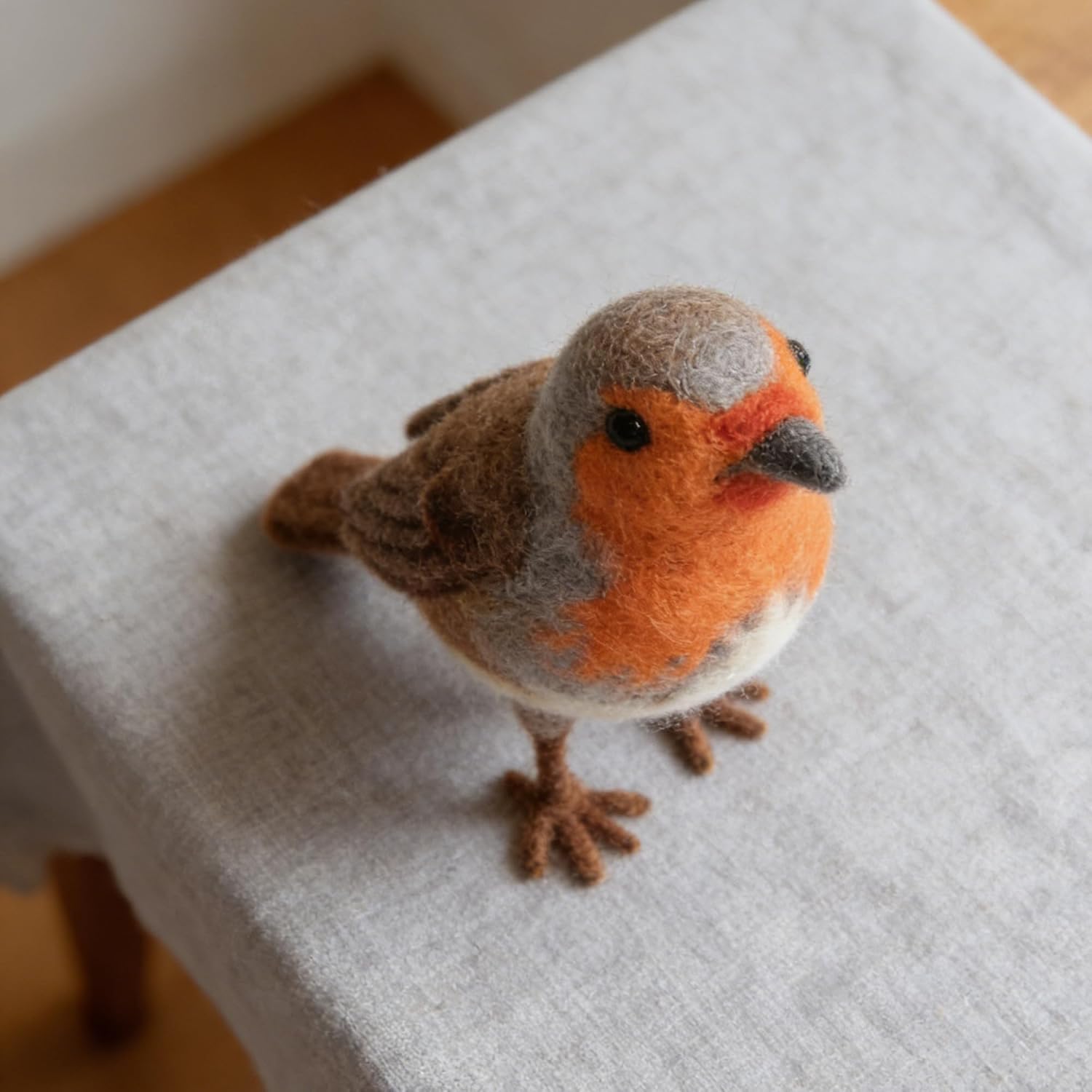 Feltsky Robin Needle Felting Kit for Beginners DIY Craft Kit Include Everything to Make 4.7inch Height