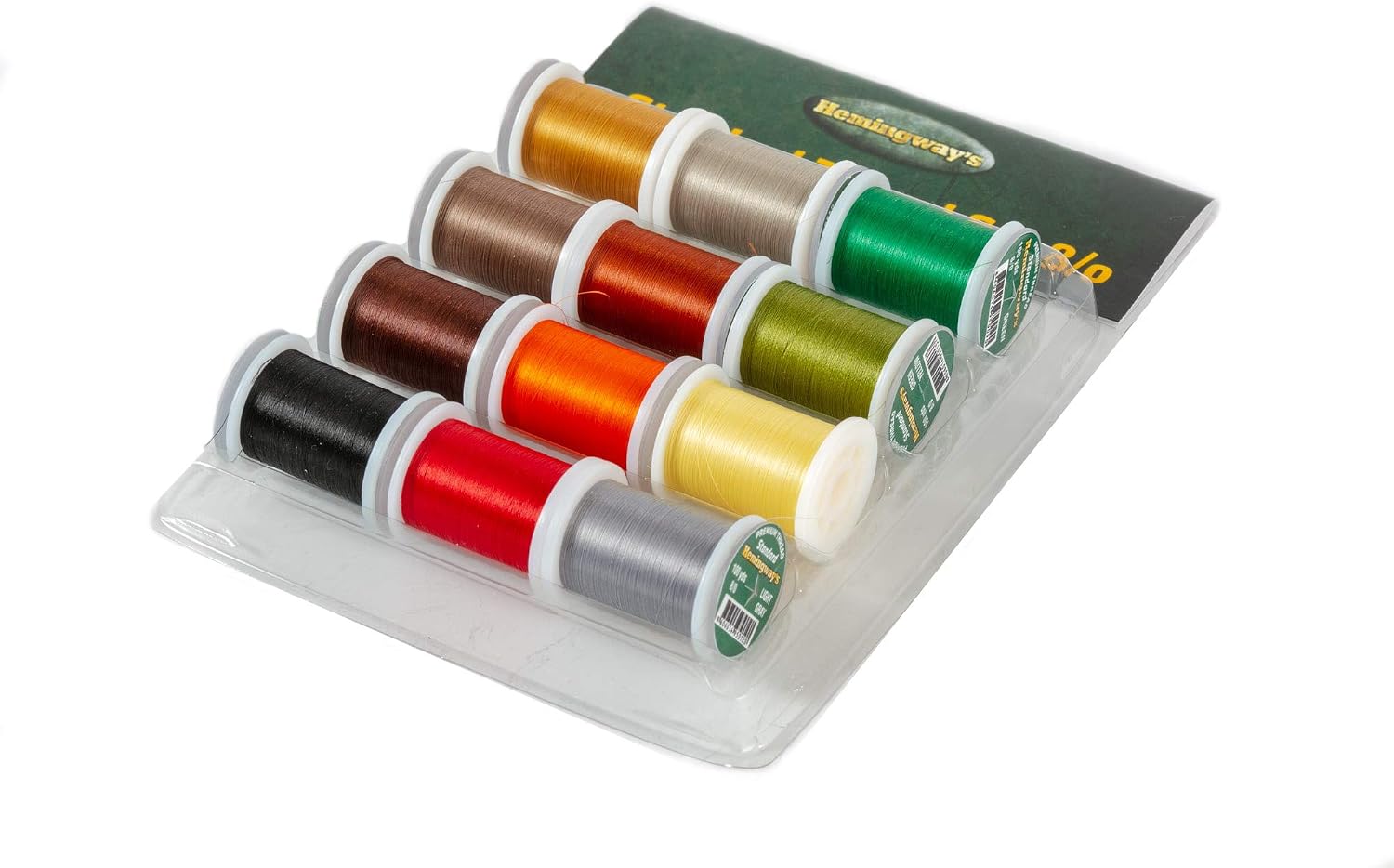 Fly Tying Hemingway's Standard Thread 8/0 Set of 12