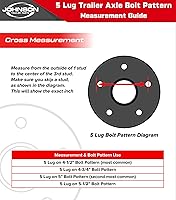 Vista 4 de Eje Polea para remolque de 3,500 Libras con ballestas, pernos y gancho. Pernos de 5x4.5 pulgadas., Acabado de polvo negro