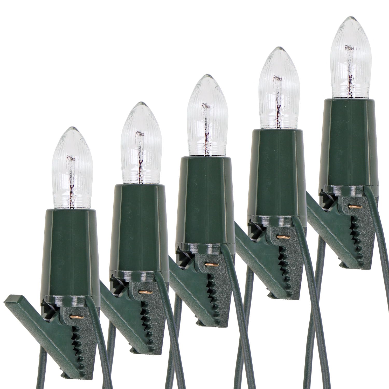 CLGarden Original NARVA Schwibbogenkette mit 10 Spitzkerzen Ersatz Lichterkette für Schwibbogen Riffelkerzen Beleuchtung warmweiß