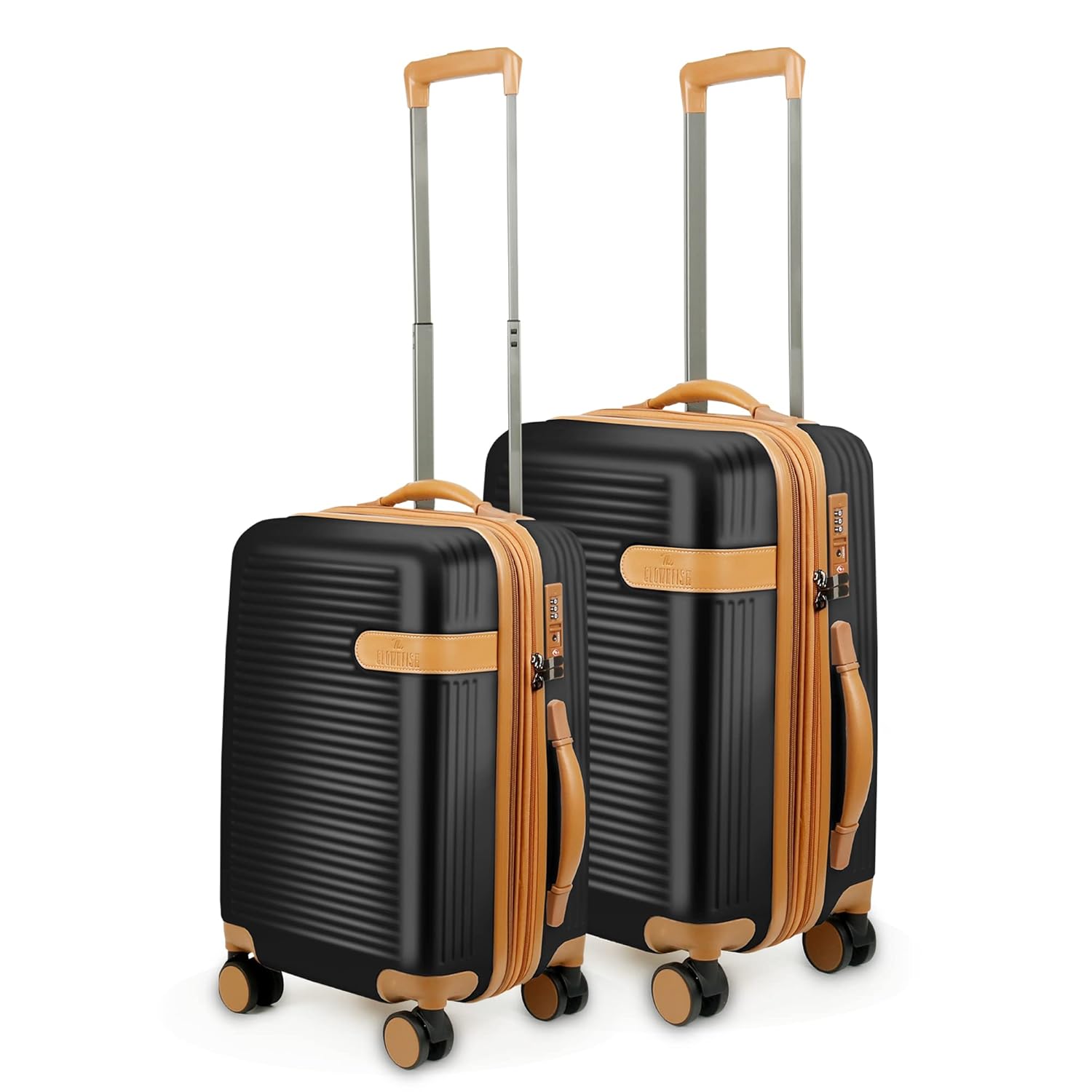 THE CLOWNFISH Combo of 2 Kenzo Series Expandable Luggage ABS