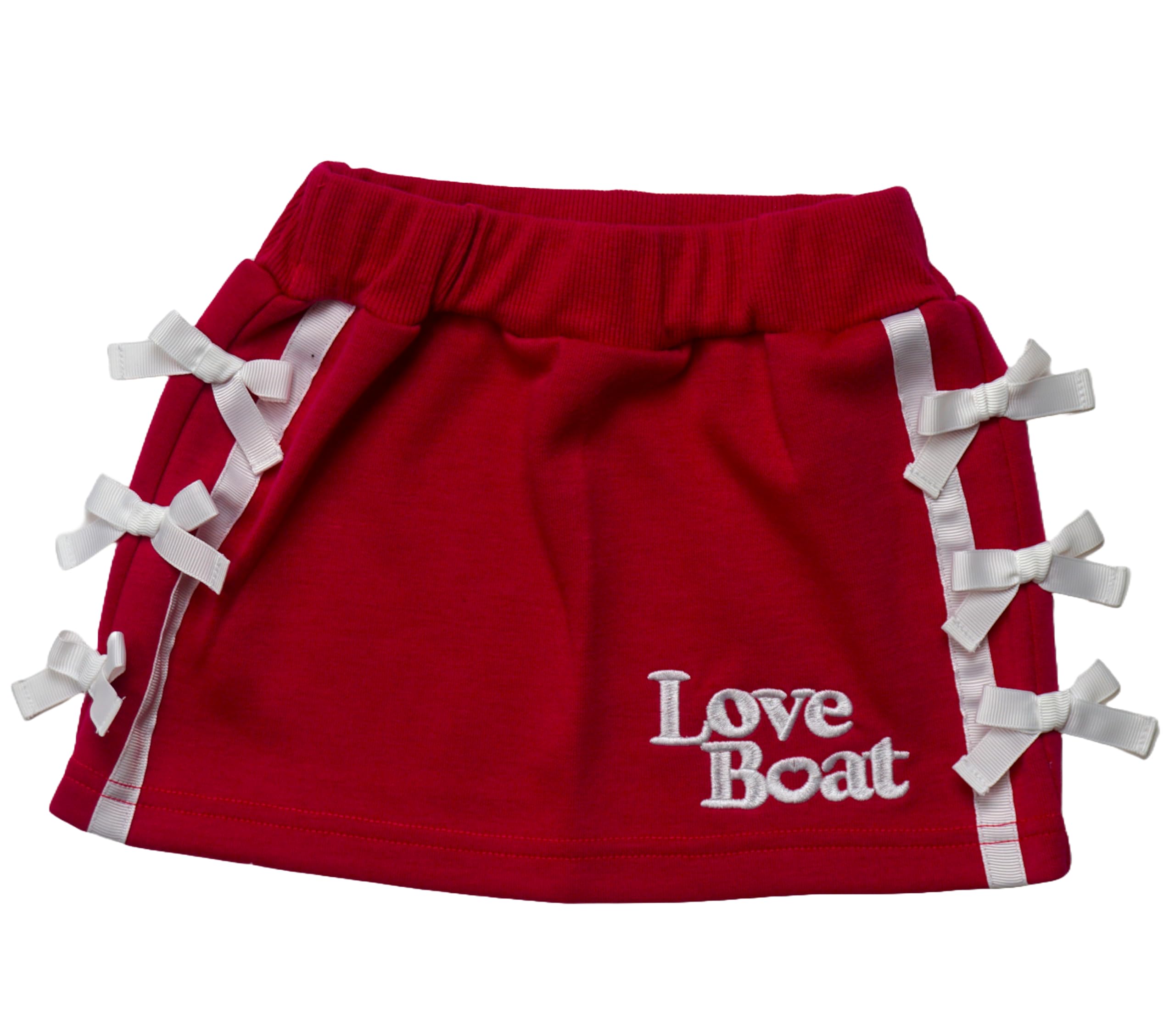 Amazon | [タキヒヨー] LOVE BOAT スカート ロゴ リボン使い 子供服