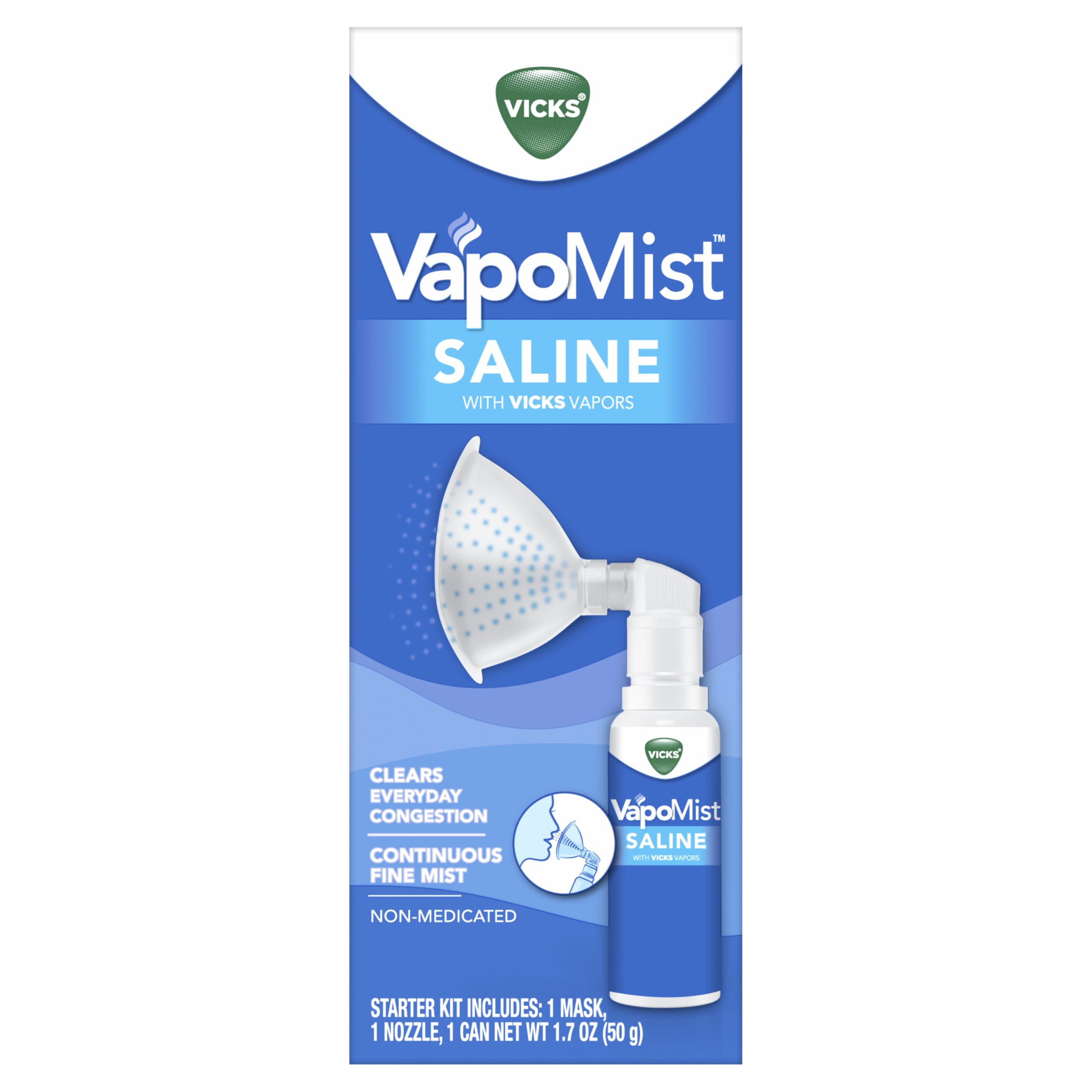 Vicks VapoMist Saline, Gentle Saline Mist with Soothing Vicks Vapors, Non- Medicated, 1.7 oz — Amazon image 9