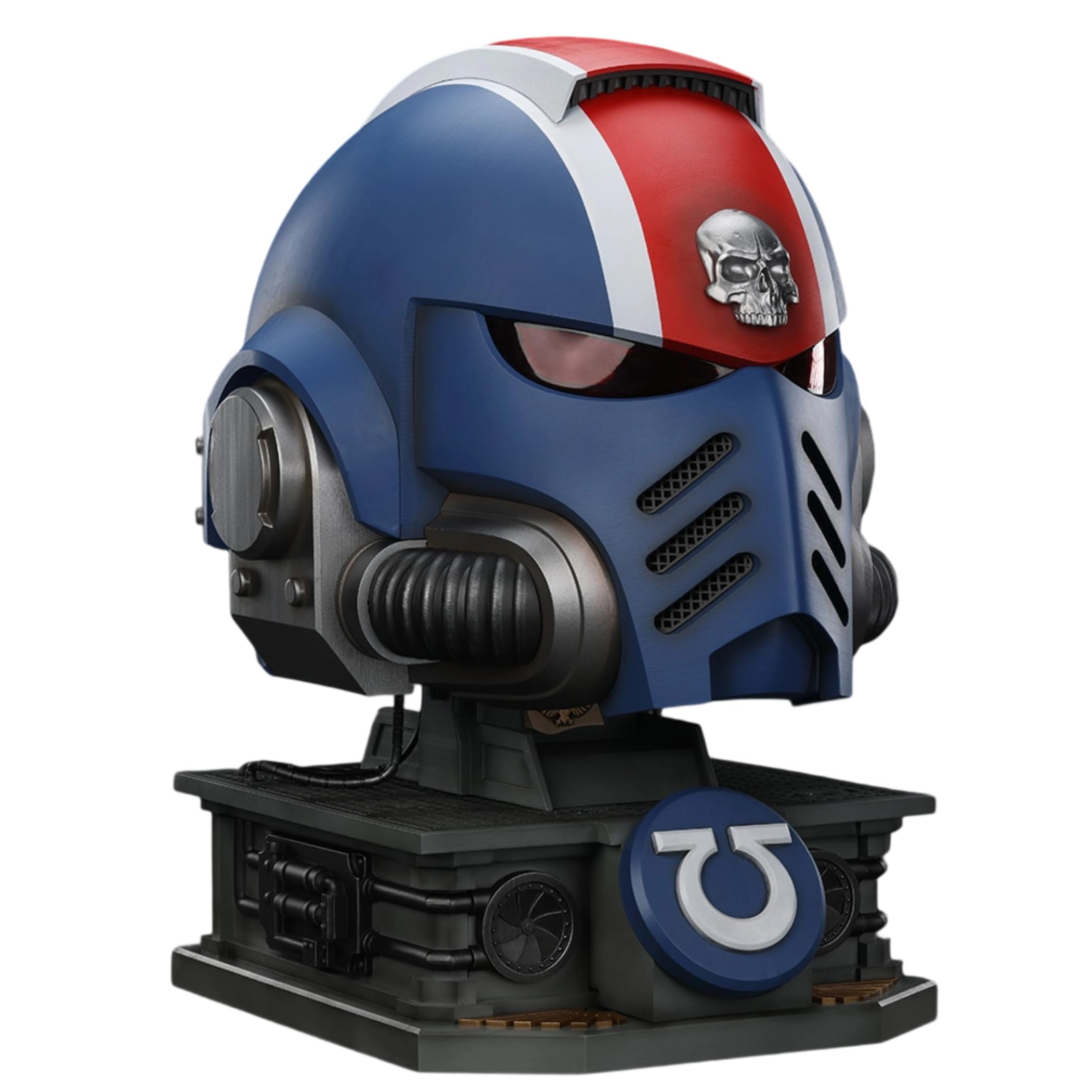 JOYTOY 1:1 Titus Wearable Helmet Warhammer 40K Action Figures Ultramarines Lieutenant Titus' MKX Helmet and Display Stand Collectible Model 17.3Inch Birthday Gifts : Toys & Games