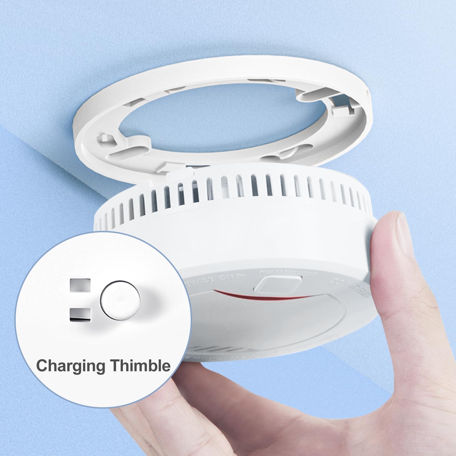 Rilevatore Di Fumo HEIMAN Con Batteria 10 Anni - Certificato CE, Allarme 85 DB - Foto 5