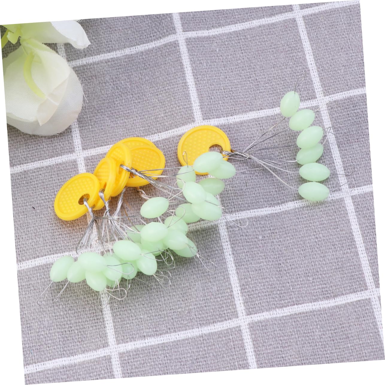 BESPORTBLE Luminous Silicone Space Beans Bean Blocking Night Light Sea Fishing Space Nightlight for Fishing Stainless Steel Frame