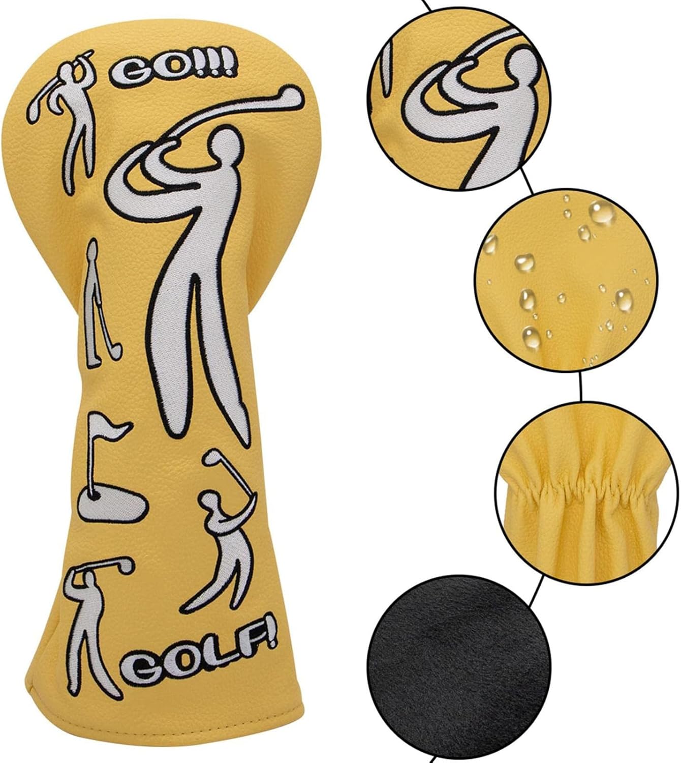 Golf Club Head Cover | Putter Wrap,Funny Golf Head Covers - for Men Women Beginner Indoor Outdoor Lawn