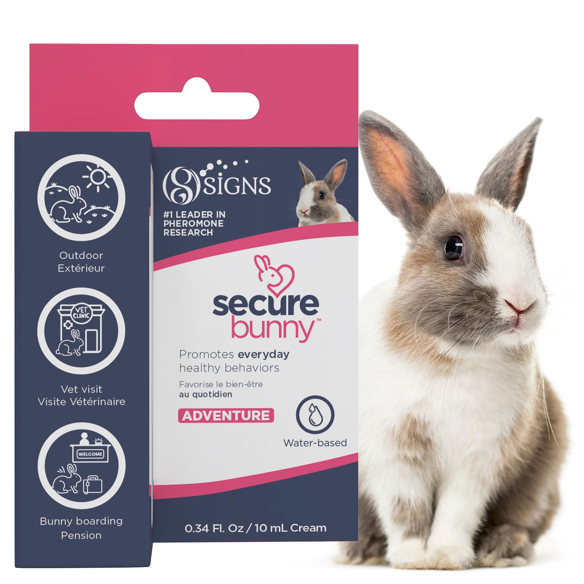 SIGNS SecureBunny Adventure, Water Based Pheromone Cream for Outdoor Stress Management, Helping Relieve Any Feeling of Anxiety and Stress