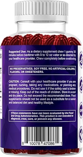 Miniatura 9 de Vitamatic Melatonina 10 mg por gomita  60 porciones  60 gomitas vegetarianas  Suplemento sin hábito