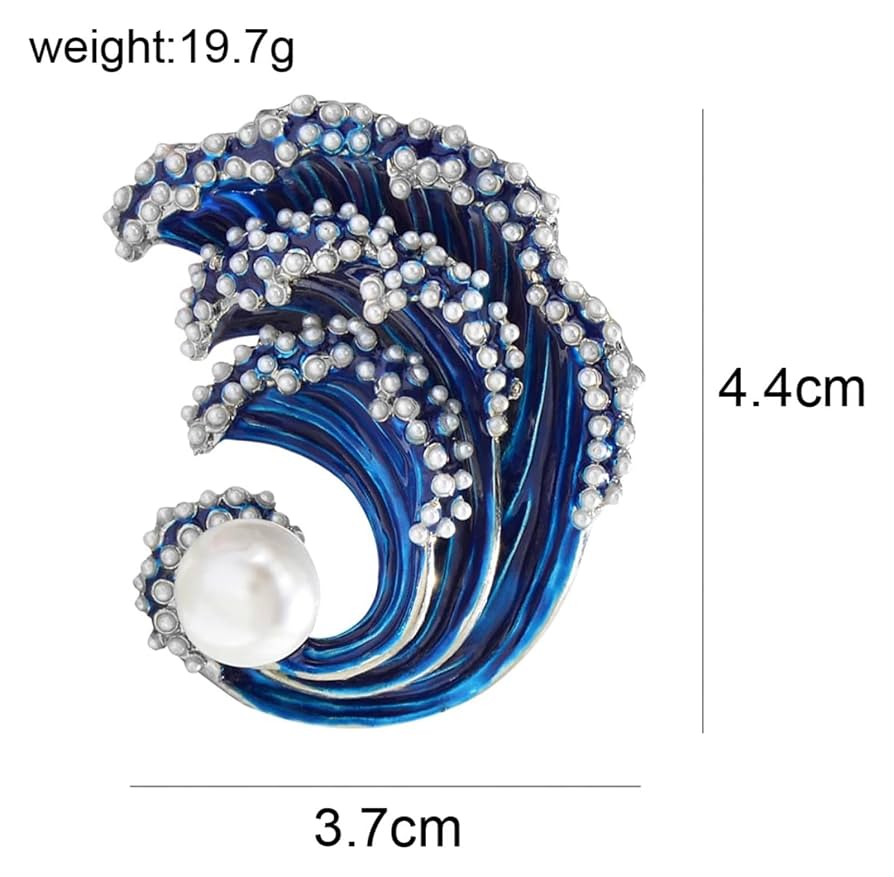 MADISONBLUE パールブローチ メタルハート×フェイクパールブローチ（ブローチ/コサージュ