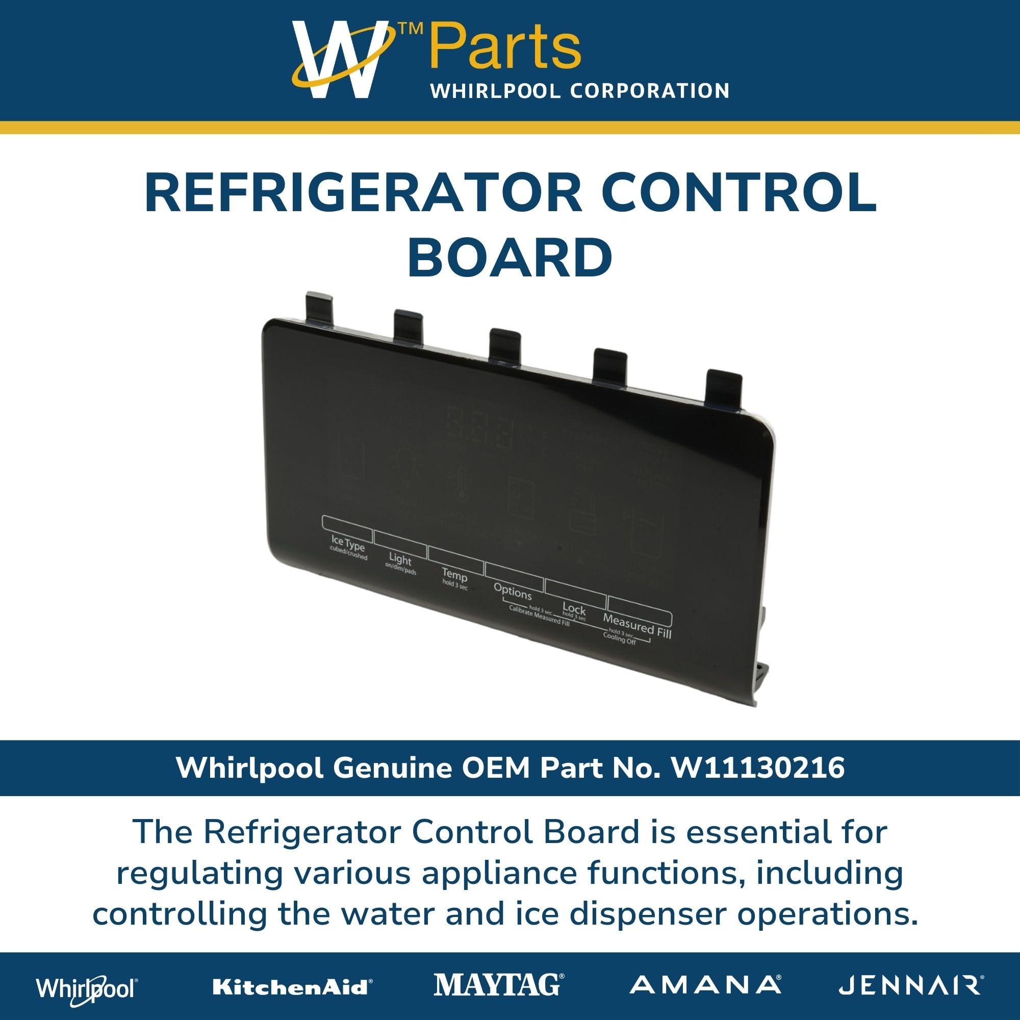 Module de commande pour réfrigérateur double porte Whirlpool 480132102305