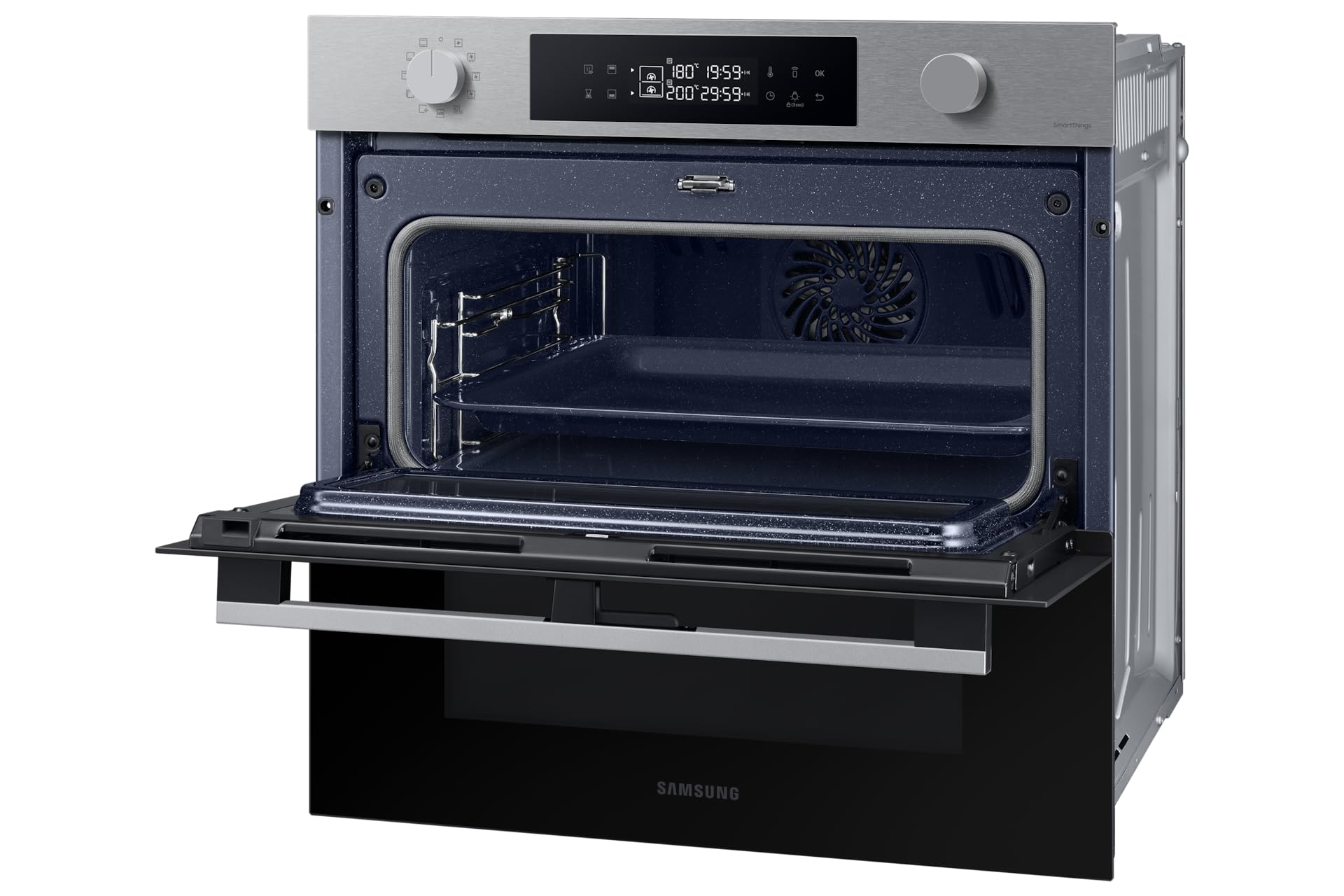 SAMSUNG Four encastrable pyrolyse NV7B45305AS dual cook flex,76 litres, wifi