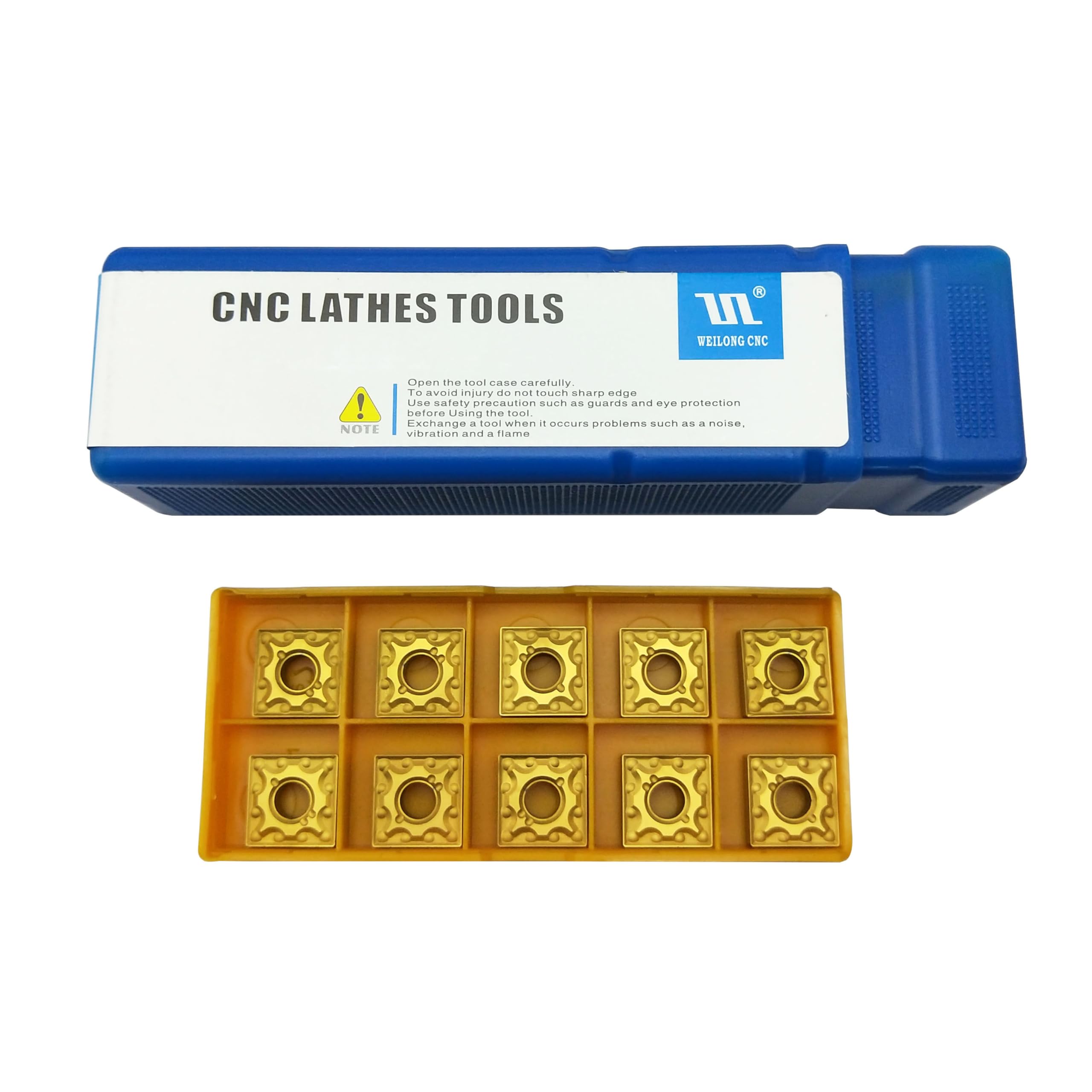 5/8" Outil de tournage MSSNR1616H12 CNC Barre d'alésage de tour Porte-outils de tournage en métal Porte-outil de tournage externe et 10pc SNMG120404-MA/SNMG431-MA insert indexables en carbure