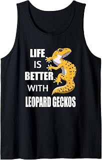 La vida con reptiles irónicos gecko leopardo Camiseta sin Mangas