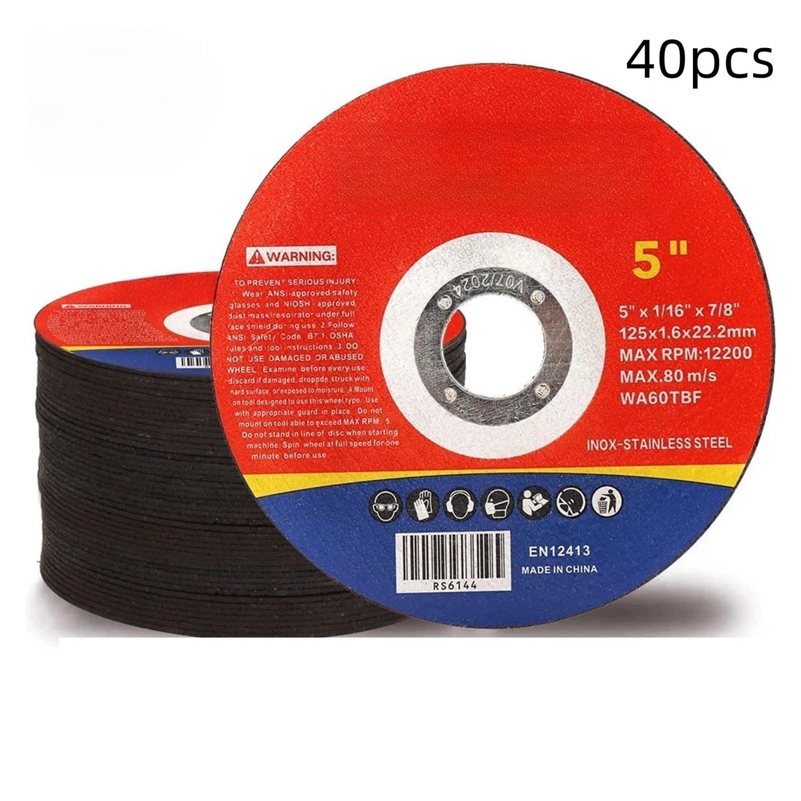 125mm Tarcze szlifierskie Metalowe tarcze tnące żywiczne Tarcze szlifierskie z listkami Tarcze szlifierskie kątowe do metalu 2-50 szt.(40pcs)