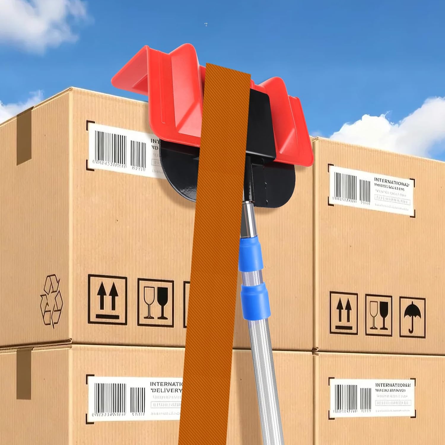 Board Corner Protector Placement Tool, Extension Handle for Board Corner Protector Replacement Head Trucking Accessories for Trucks - 1Pack