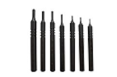 Grace USA - Steel Roll Spring Punch Set - SRS7 - Gunsmithing - Steel Punches - 7 piece - Gunsmith Tools & Accessories, Black, Short Steel Roll Set