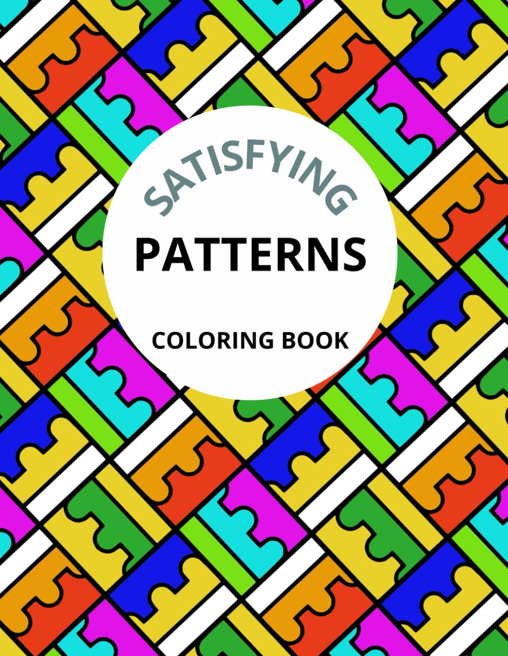 Satisfying Patterns Coloring Book: 54 Geometric Designs for Relaxation for adults and teens (Coloring book for adults)