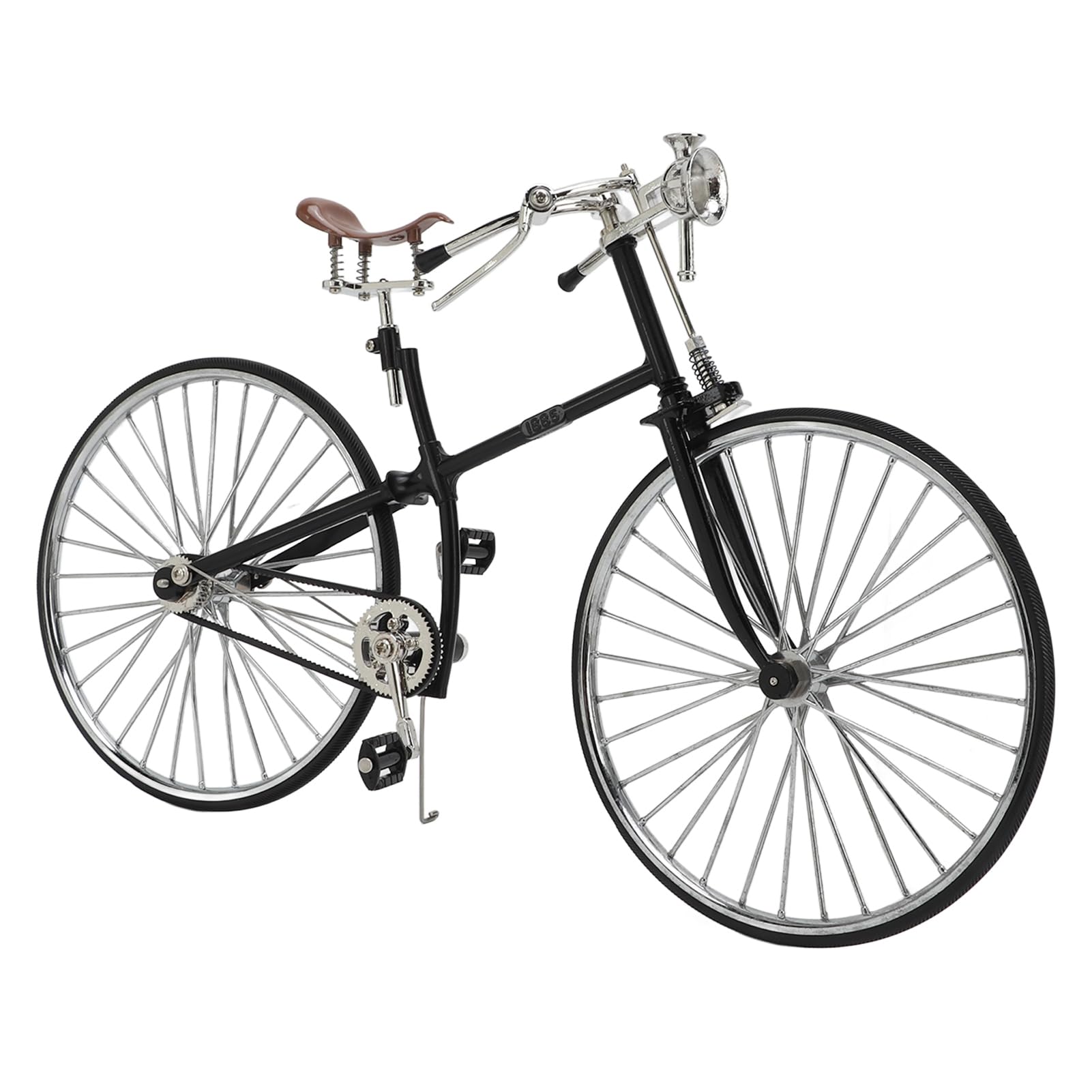 Modelo de Bicicleta Retro, Mini Bicicleta Desmontable de Metal, | Neumáticos de Goma, Adorno de Escritorio, Réplica de los 80, Marco Metálico Durable