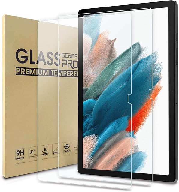 WD&CD 2 Pack Screen Protector Compatible with Samsung Galaxy Tab A8 10.5 2021, Tempered Glass Film Replacement for Galaxy Tab A8 10.5 2021Anti Scratch Anti BubbleHigh Definition